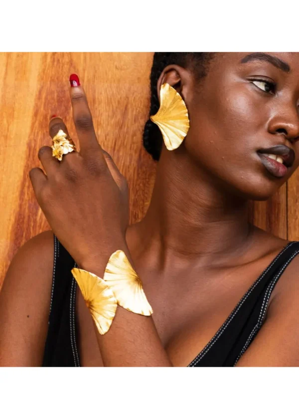 Lotta Djossou Paris Gingko Bracelet Gold