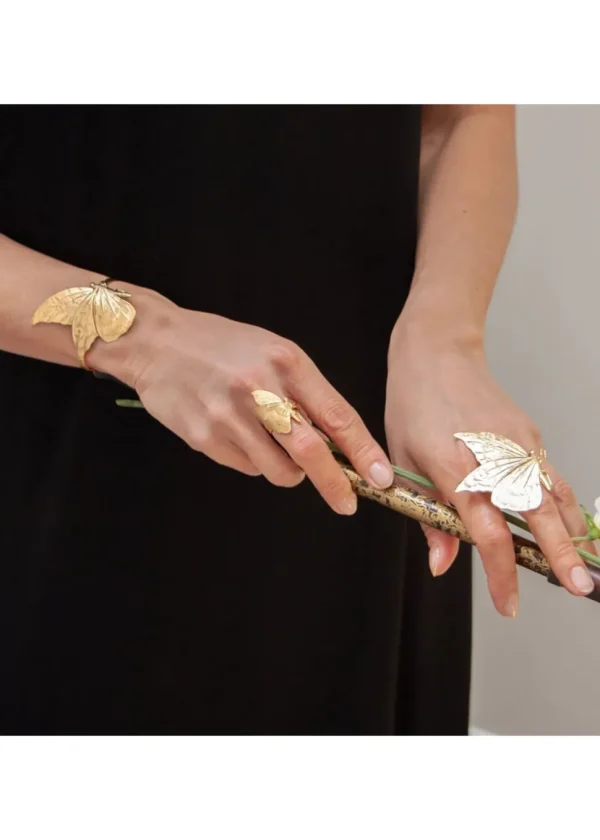 Lotta Djossou Paris Macey Butterfly Bracelet Gold