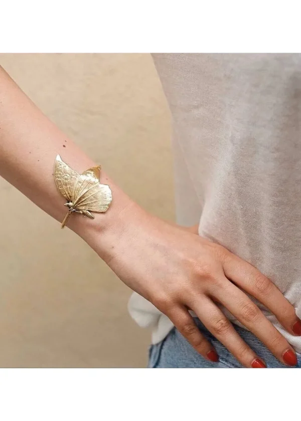 Lotta Djossou Paris Macey Butterfly Bracelet Gold