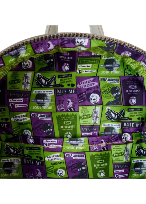 Loungefly Beetlejuice 2 Backpack Black