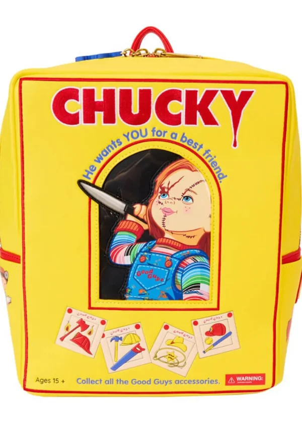 Loungefly Childs Play Chucky Box Backpack Yellow