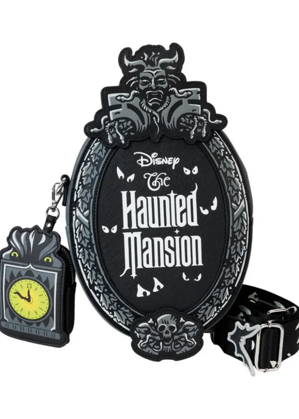 Loungefly Disney Haunted Mansion Plaque Crossbody Bag