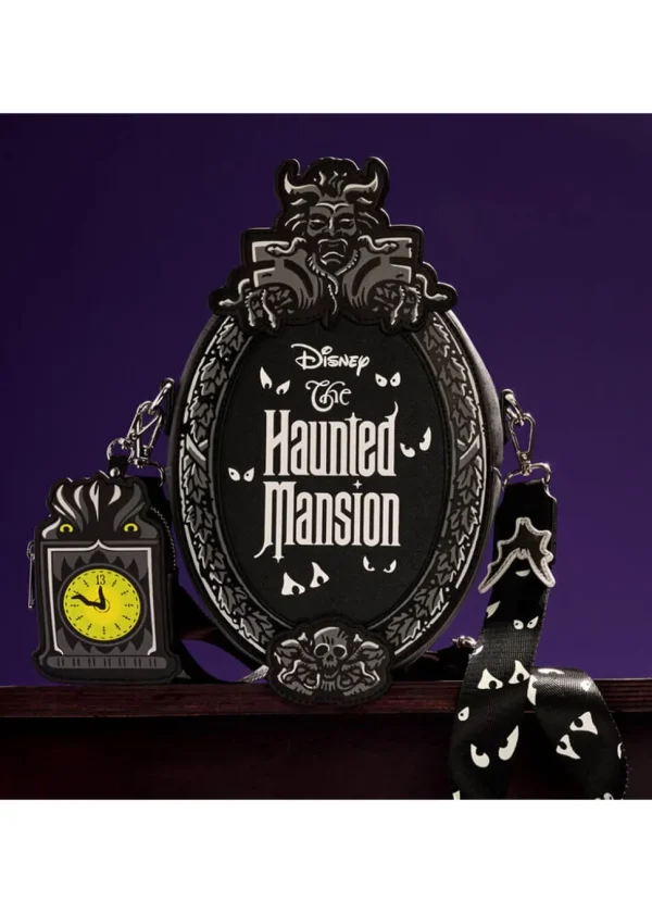 Loungefly Disney Haunted Mansion Plaque Crossbody Bag