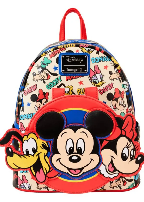 Loungefly Disney Mickey and Friends Classic Ear Holder Backpack With Headband