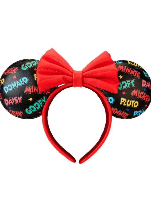 Loungefly Disney Mickey and Friends Classic Ear Holder Backpack With Headband
