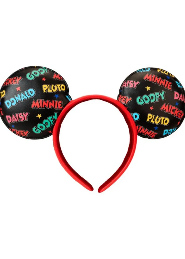 Loungefly Disney Mickey and Friends Classic Ear Holder Backpack With Headband