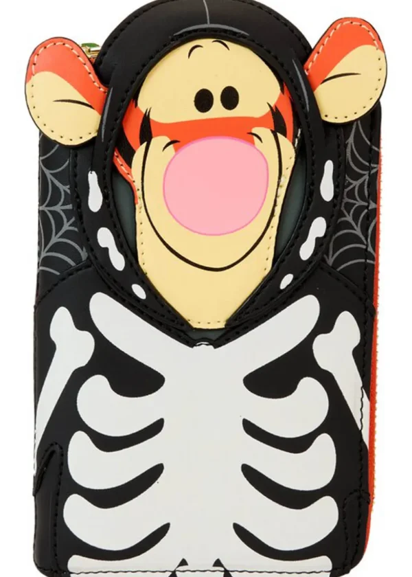 Loungefly Disney Winnie The Pooh Skeleton Tigger Wallet Black
