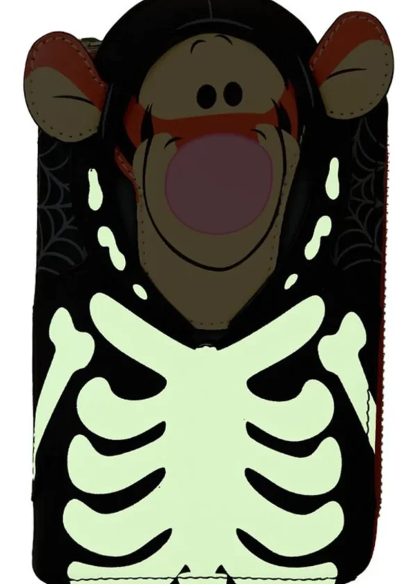 Loungefly Disney Winnie The Pooh Skeleton Tigger Wallet Black