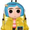 Loungefly Laika Coraline Doll Cosplay Backpack Yellow