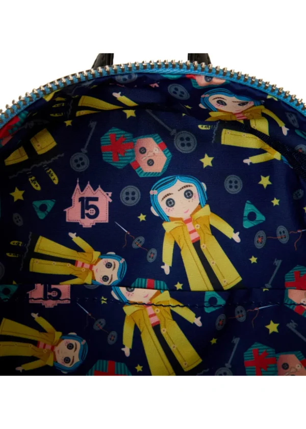 Loungefly Laika Coraline Doll Cosplay Backpack Yellow