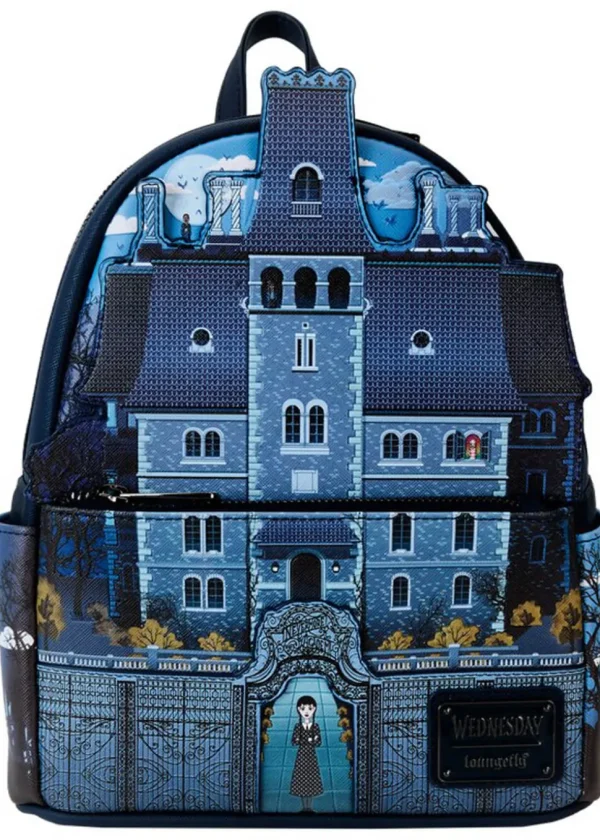 Loungefly Wednesday Nevermore Academy Backpack Black
