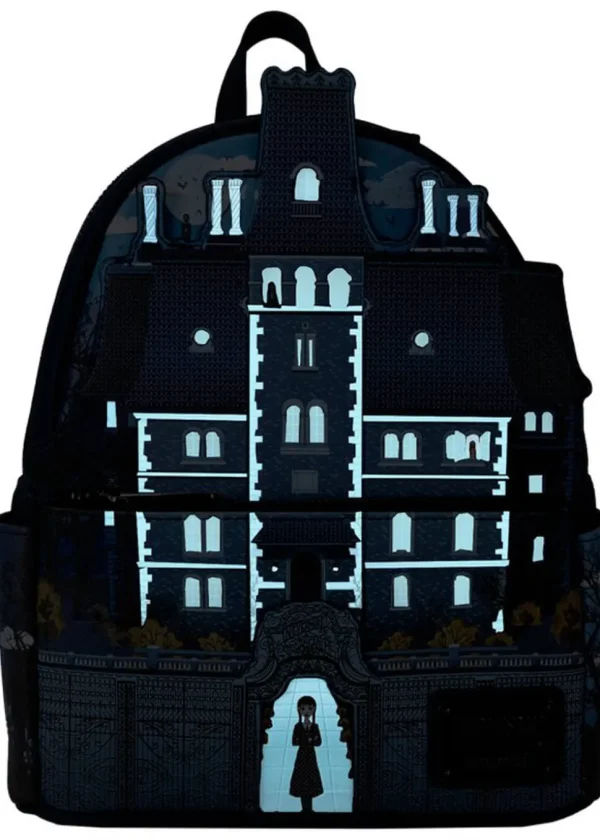 Loungefly Wednesday Nevermore Academy Backpack Black