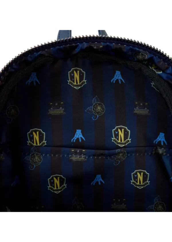 Loungefly Wednesday Nevermore Academy Backpack Black