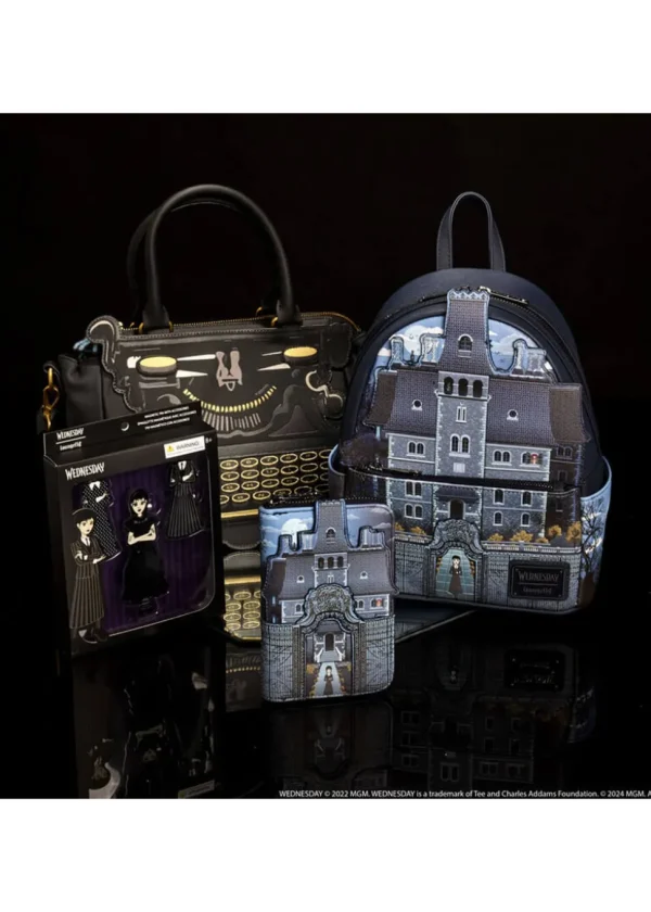 Loungefly Wednesday Nevermore Academy Backpack Black