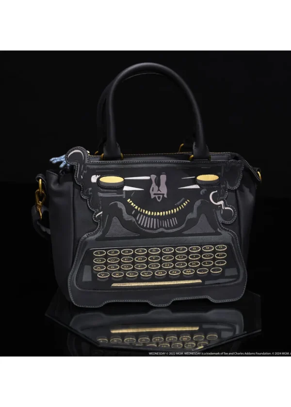 Loungefly Wednesday Typewriter Bag Black