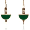 Love Vintage Art Deco Earrings Emerald