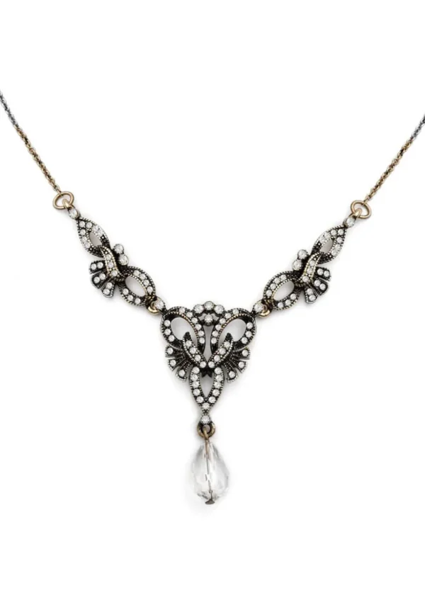 Love Vintage Lulu Freshwater 20's Necklace Silver