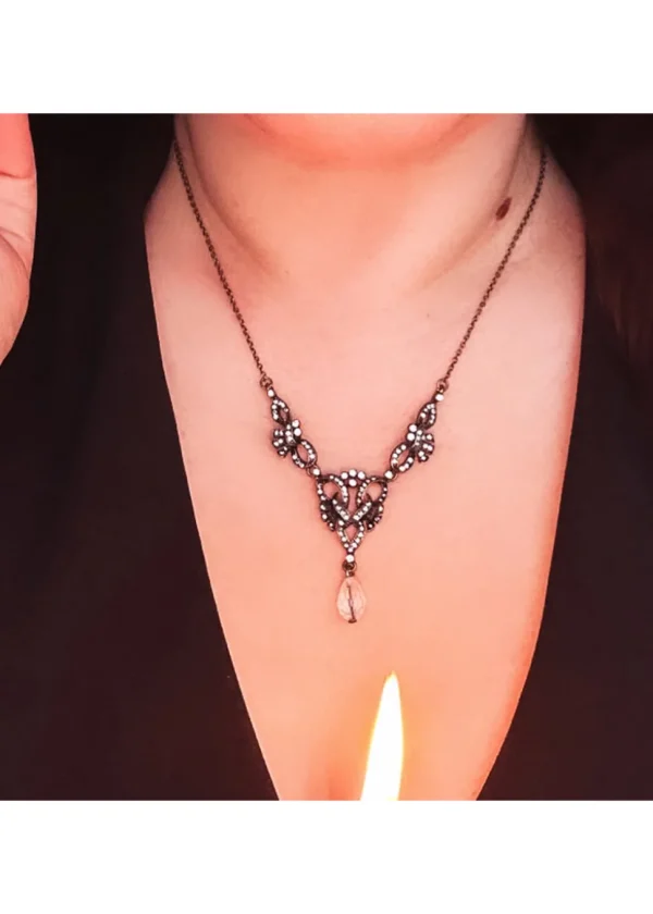 Love Vintage Lulu Freshwater 20's Necklace Silver