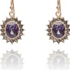 Love Vintage Regency Amethyst Earrings Purple