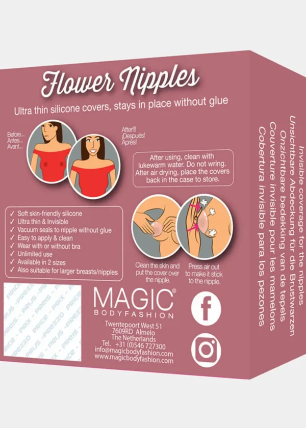 Magic Bodyfashion Flower Nipples Nipple Covers Latte