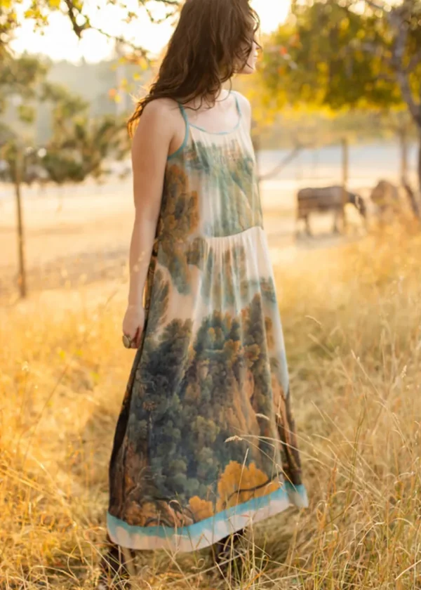 Market Of Stars Awakening Maxi Slip Dress Multi
