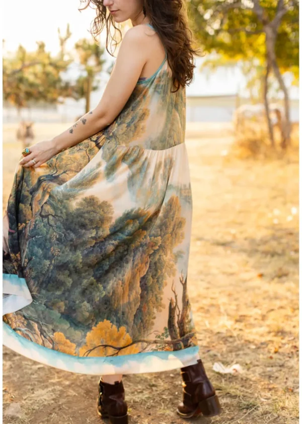 Market Of Stars Awakening Maxi Slip Dress Multi