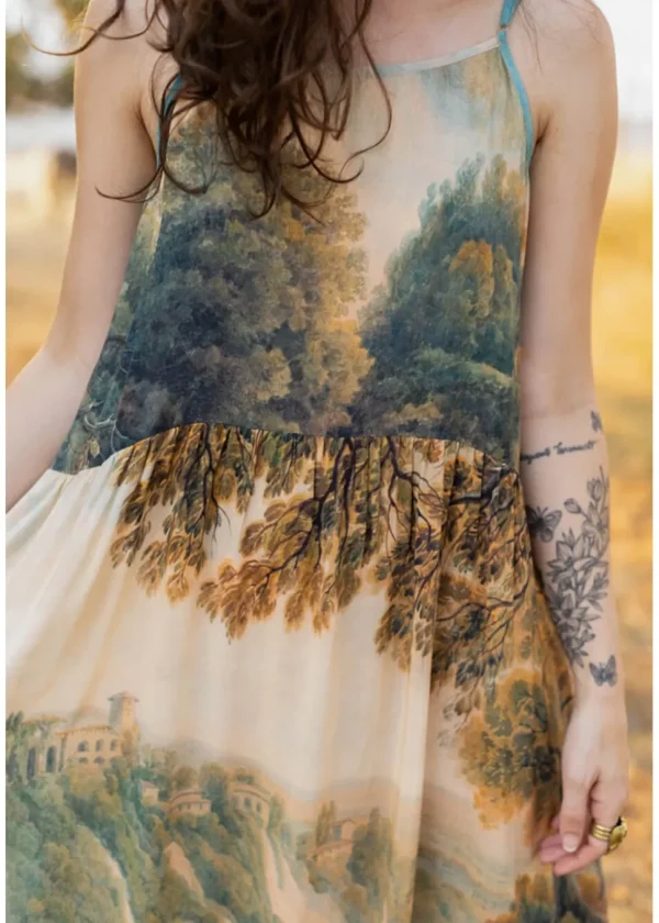 Market Of Stars Awakening Maxi Slip Dress Multi