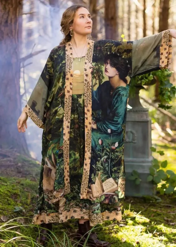 Market Of Stars Bella Notte Rabbit And Moon Long Kimono Multi