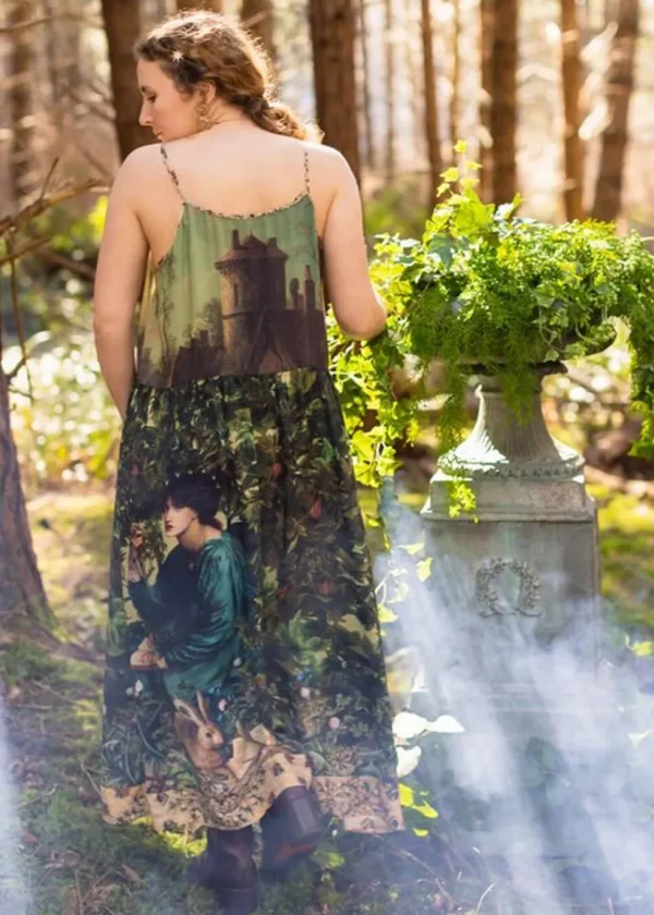 Market Of Stars Bella Notte Rabbit And Moon Maxi Dress Multi