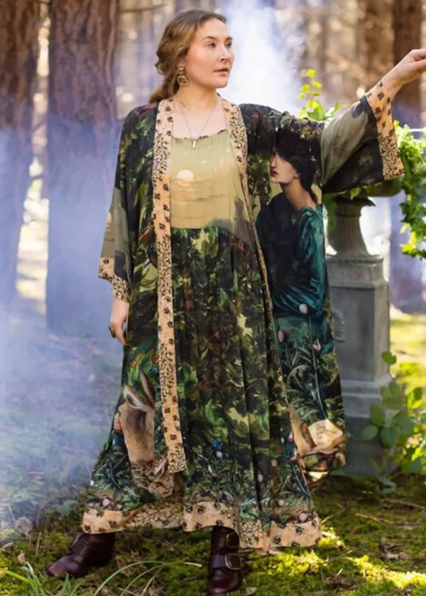 Market Of Stars Bella Notte Rabbit And Moon Maxi Dress Multi