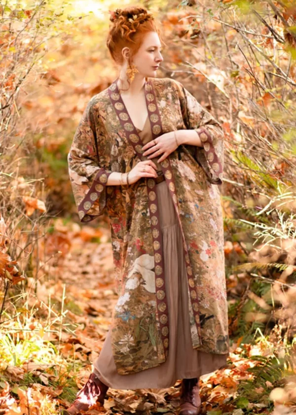 Market Of Stars Dreamweaver Art Nouveau Mucha Kimono Multicolour
