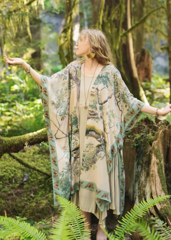 Market Of Stars Earth & Sky Long Kimono