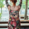 Market Of Stars Friendship Love & Truth Maxi Slip Dress Multi