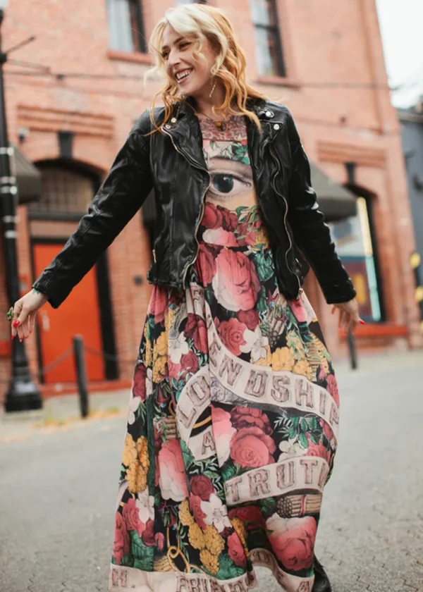 Market Of Stars Friendship Love & Truth Maxi Slip Dress Multi
