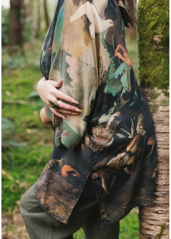 Market Of Stars Heartwork Gentileschi Midi Kimono in Multi