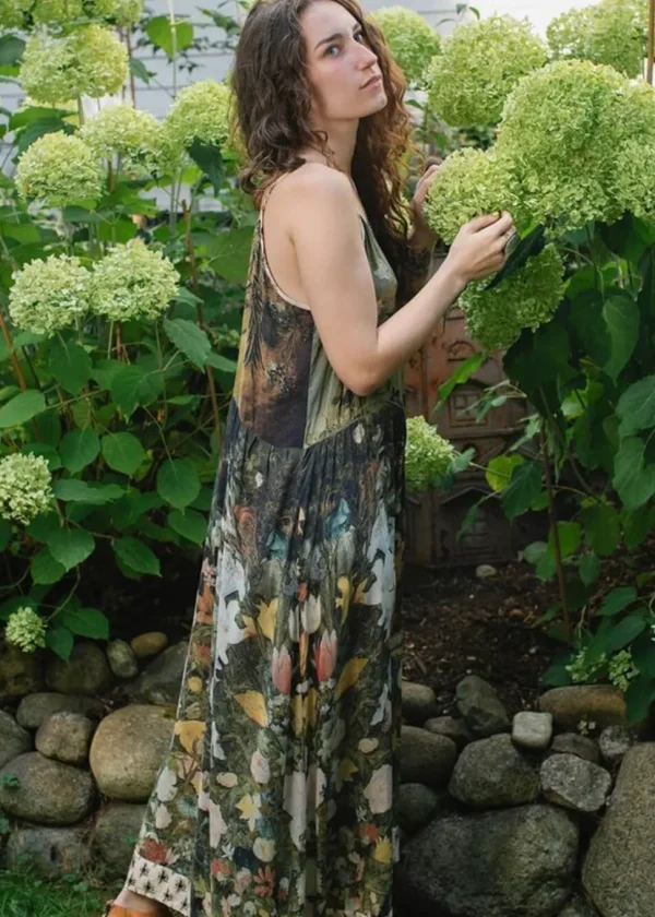 Market Of Stars I Dream In Flowers Bohéme Maxi Dress Green