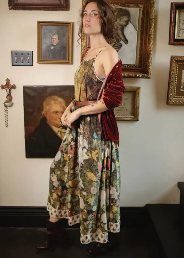 Market Of Stars I Dream In Flowers Bohéme Maxi Dress Green