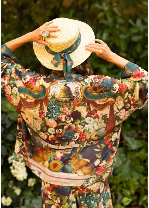 Market Of Stars Stay Gold Short Kimono