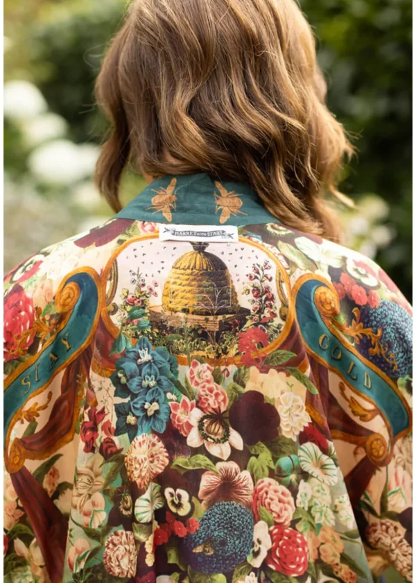 Market Of Stars Stay Gold Short Kimono