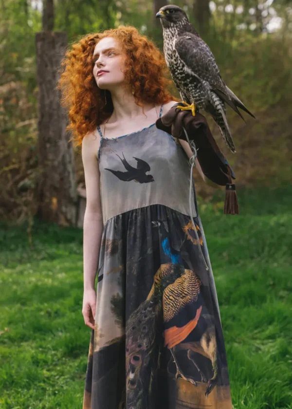Market Of Stars Wild Beauty Peacock Maxi Dress Multi