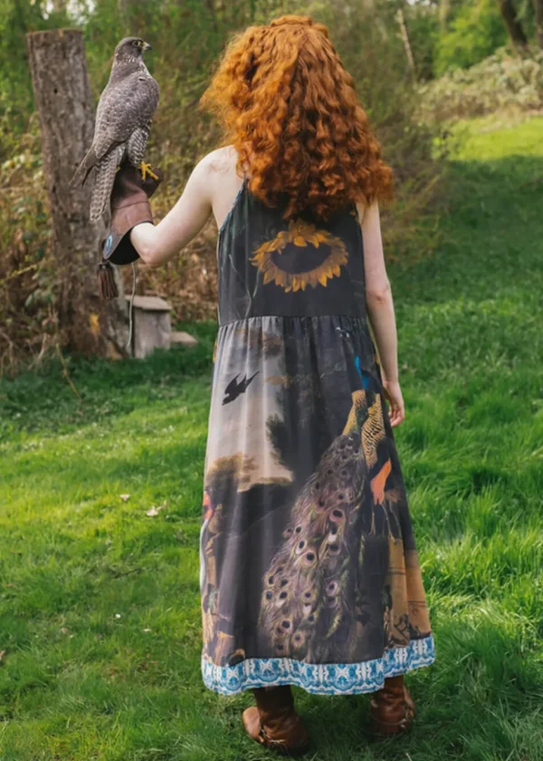 Market Of Stars Wild Beauty Peacock Maxi Dress Multi