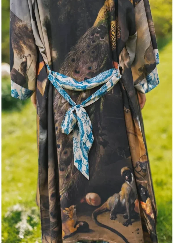 Market Of Stars Wild Beauty Peacock d’Hondecoeter Long Kimono