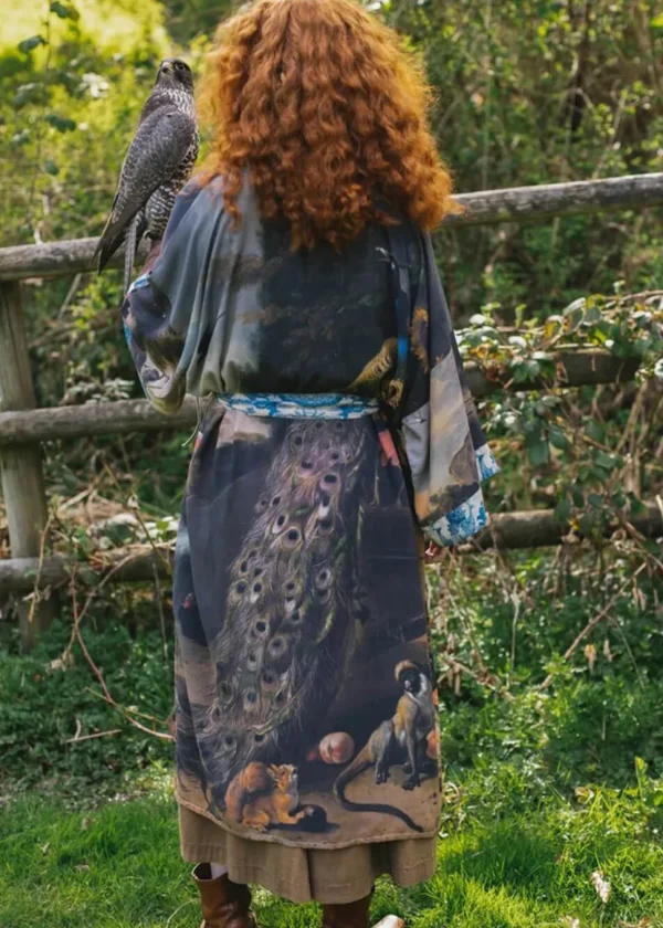 Market Of Stars Wild Beauty Peacock d’Hondecoeter Long Kimono