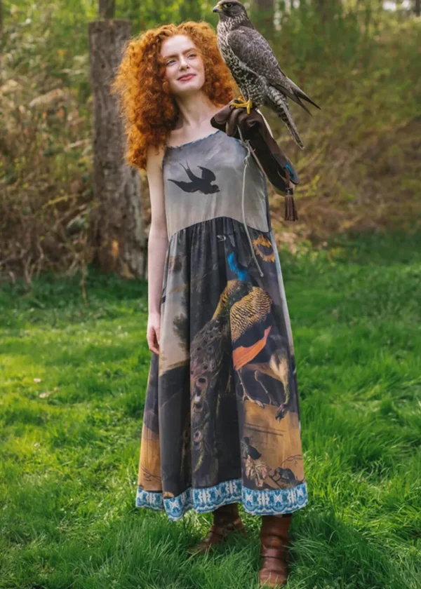 Market Of Stars Wild Beauty Peacock Maxi Dress Multi