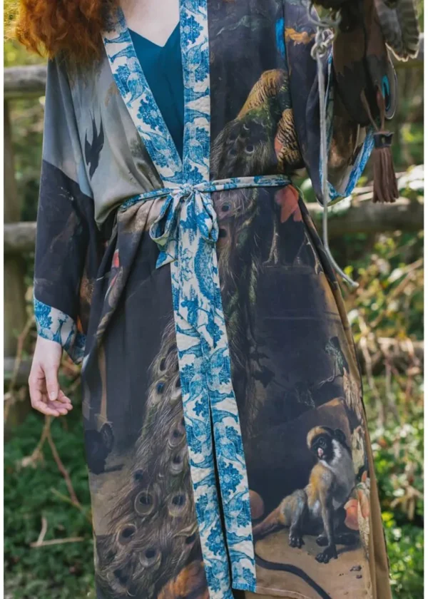 Market Of Stars Wild Beauty Peacock d’Hondecoeter Long Kimono
