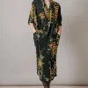 One Hundred Stars Chrysanthemum Rachel Dress Black
