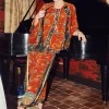 One Hundred Stars Dragon Velvet Jacket Rust