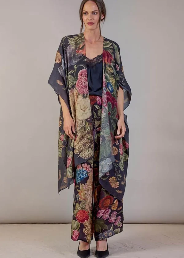 One Hundred Stars Primula Crepe Palazzo Trousers Black