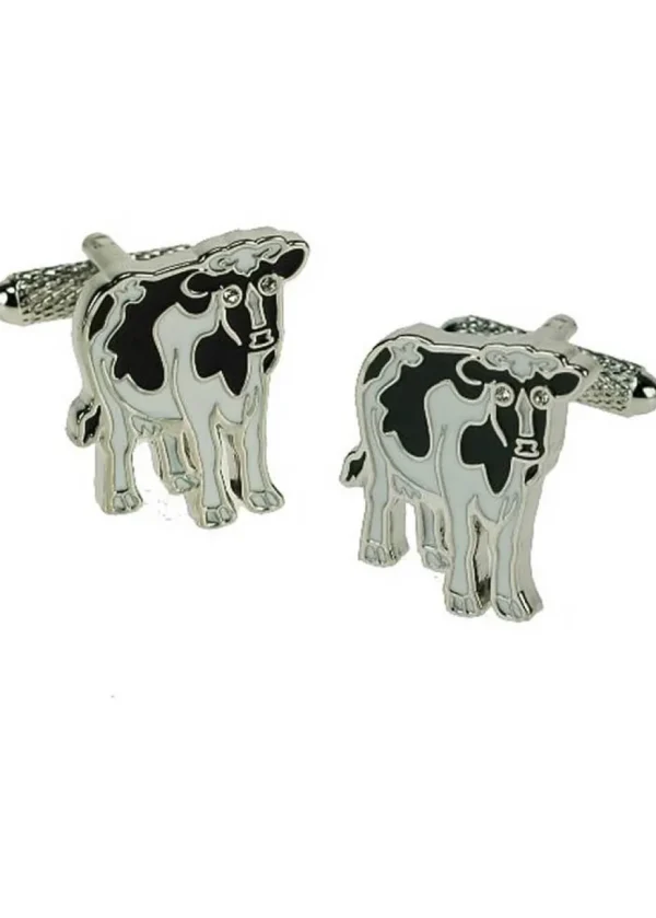 Onyx Art Men's Cufflinks Cow