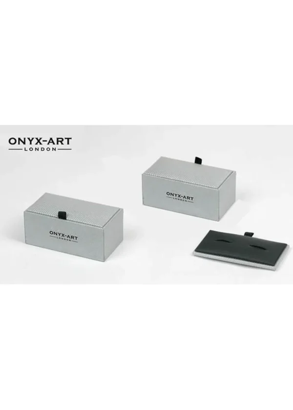 Onyx Art Men's Cufflinks Cow